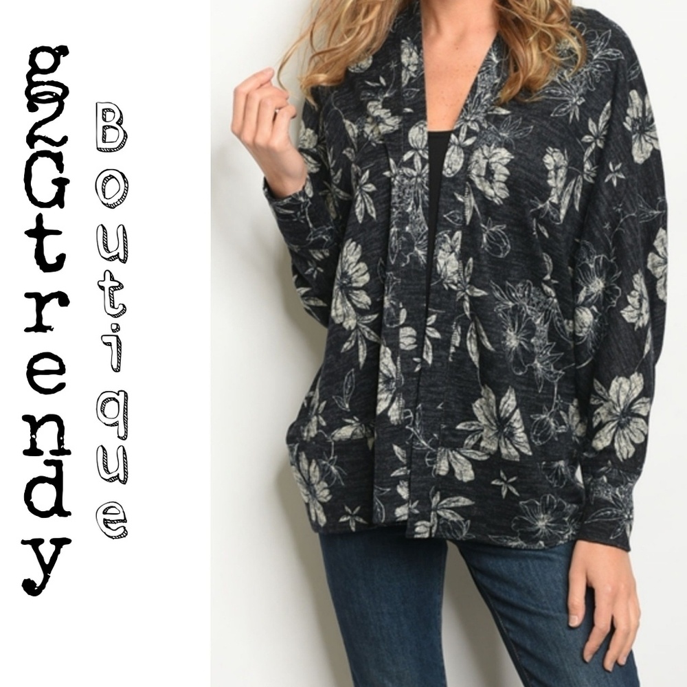 floral cardigan